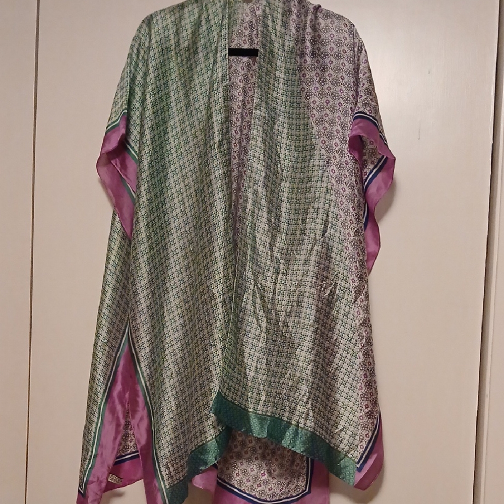 Source Unknown Green and Pink Scarf - Picture 1 of 3
